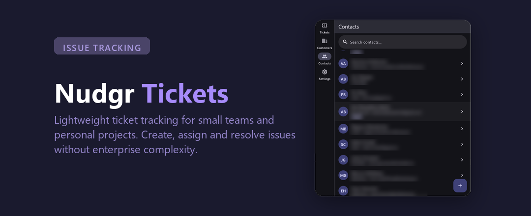 Nudgr Tickets
